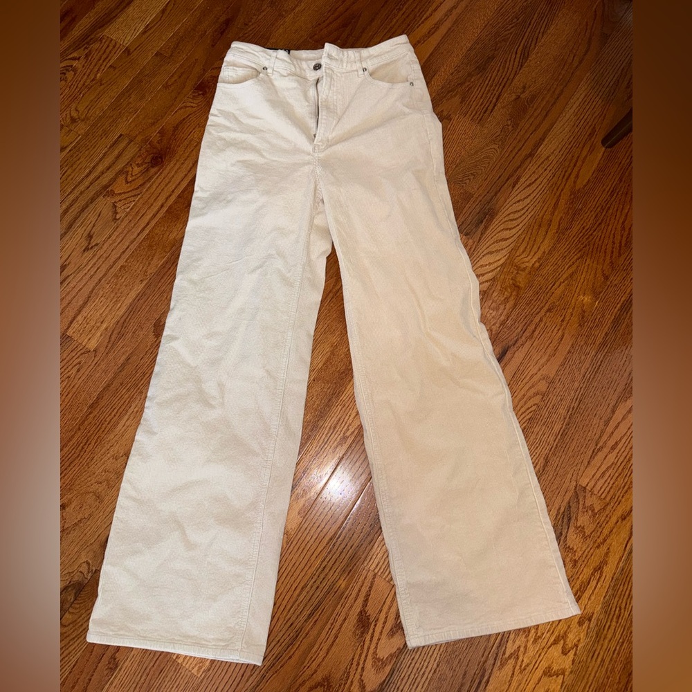NWT Divided H&M Wide Leg High Wasted Corduroy Jeans 6